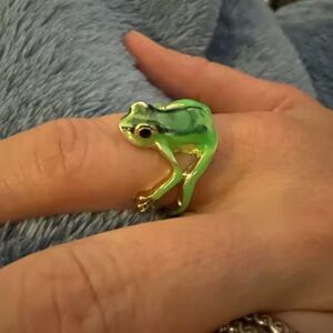 Green Frog Reptile Ring
